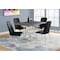 Monarch Specialties Dining Table - 36"X 48" / Grey / Chrome Metal I 1059 - alternate 2